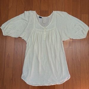 European fit linen babydoll top
